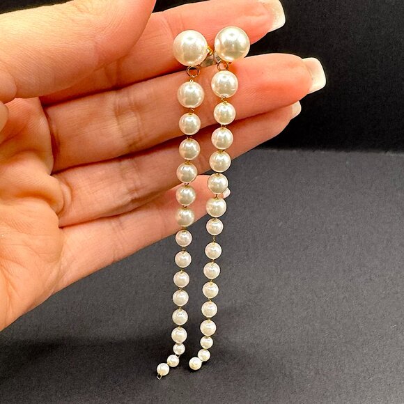 Fashion Gold Earrings Jewelry Pearl - Picture 4 of 4